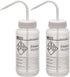 EISCO 2PK Wash Bottles for Ethanol, 500ml, Labeled with Chemical & Safety Information, Wide Mouth