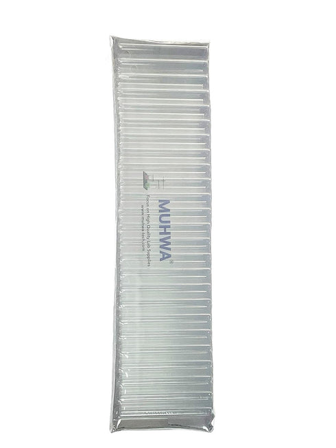 MUHWA 250pcs Glass Test Tubes 12×75mm Borosilicate Glass Round Bottom Lab Tubes