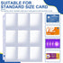 7200 9 3 Cards(400 Pockets Card Sleeves Binder Sheets, Pocket Card Sleeves for Ring Binder, Trading Cards Sleeves Fit