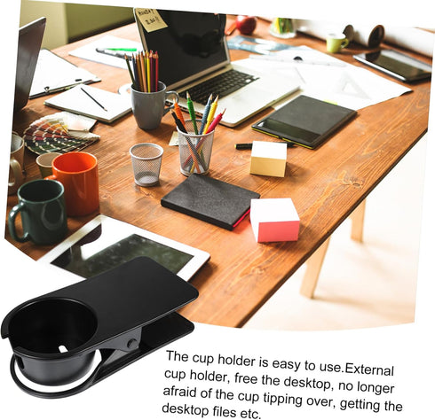 LIFKOME Desk Clip Cup Holder by - Easy Installation for Office Use