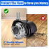 Office Chair Caster Wheels Set of 5, Heavy Duty 2'' Mute Rubber Casters for Hardwood Floors and Carpet, Universal Fit