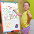 Magnetic Easel for Kids, Height Adjustable Dry-Erase Board and Whiteboard, Perfect for Art Activities, 24-39" Flipchart