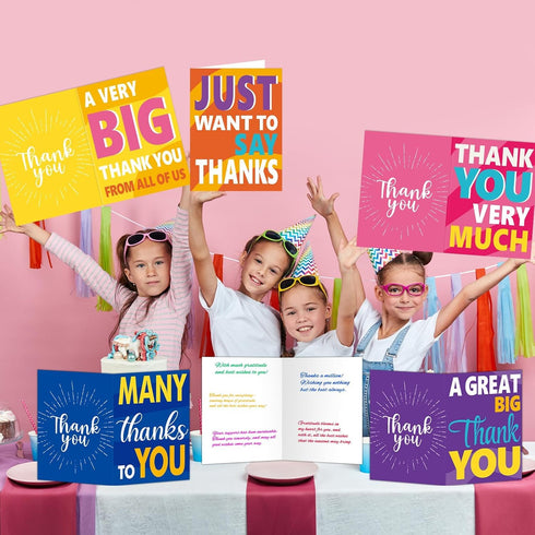 6PCS 14 21 Inch Large Thank You Cards Big x Thank You Gifts Giant Gratitude Greeting Cards with Envelopes Appreciation
