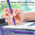 60 0.7mm Lelix Felt Tip Pens, Purple Pens, Medium Point, Felt Tip Markers Pens for Journaling, Writing, Note Taking