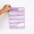 Knock Knock Movement & Exercise Tracker Notepad, Big & Sticky Fitness Tracker Pad (40 Sheets, 9.75 x 7 inches)