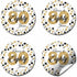 Cheers to 80 Years Party Sticker Labels - 40 2" Circle Stickers by AmandaCreation for Party Favors