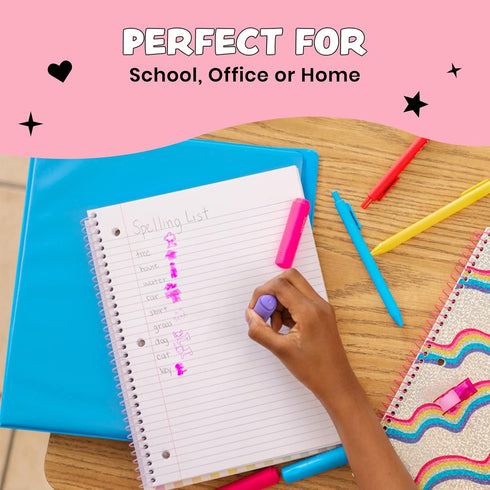 Yoobi 2 Inch Binder Set, 3-Ring Binders with 2 Pockets, 4 Pack, Holds up to 500 Sheets, Perfect for School or Office