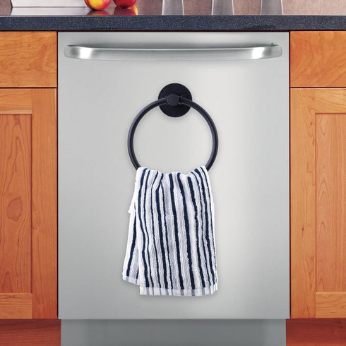 LEVOSHUA Magnetic Towel Ring Hand Towel Holder Towel Rack Towel Hook Hanger for Refrigerator, Kitchen Stove, Oven