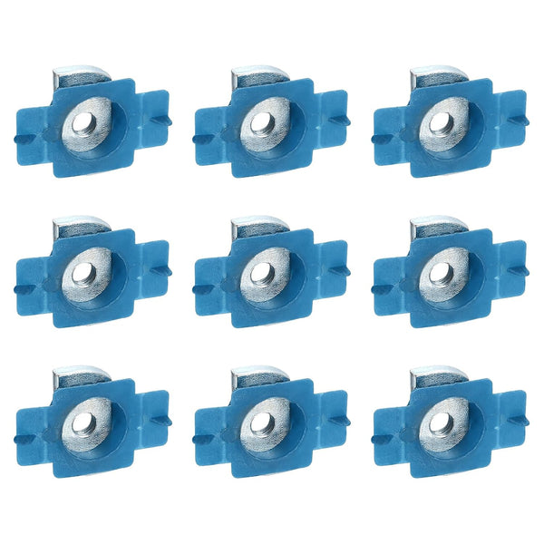 uxcell 60 Pcs Nylon Strut Cone Nut, M8x1.25mm Nylon Channel Squeeze Nut with