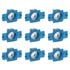 uxcell 60 Pcs Nylon Strut Cone Nut, M8x1.25mm Nylon Channel Squeeze Nut with