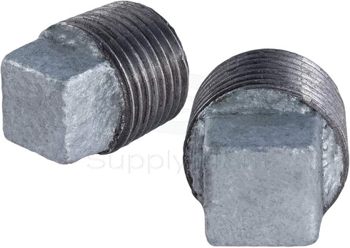 HNQM5000 3" Galvanized Malleable Iron Plug with Square Head, 3 Inch
