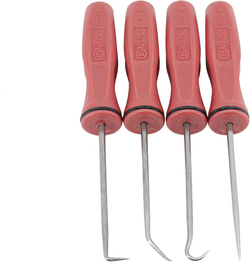 Genius Tools PK-AHP4 4 Piece Miniature Picks Set