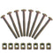 STFRBTH M8 x 90mm Hex Socket Barrel Bolt Set, Zinc Plated Furniture Connector
