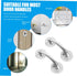 2pcs Silver Portable Grab Bars for Bathroom Easy Installation Weight Capacity for Seniors and Disabled Safe Support