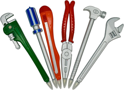 Maydahui 20PCS Novelty Shape Hardware Hand Tool Pens Black Ink Ballpoint Pipe Wrench Pincer Pliers Art Knife