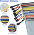KKUADCEHI 2 7.48 5.51 PCS Mesh Zipper Pouch Bags, Plastic Water-Resistant File Bags, for Office, School, Board Game