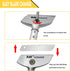XW Razor Blade Scraper with Adjustable Handle, 23" Heavy Duty Floor Scraper, Extra 10 PCS Blades