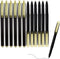 Black Ink Gel Pens - 1.0 mm Bold Point with Large Ink Cartridge, 12 Pack