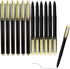Black Ink Gel Pens - 1.0 mm Bold Point with Large Ink Cartridge, 12 Pack