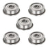 F685ZZ 5 PCS Deep Groove Ball Bearing, Flanged Bearing 5×11×5mm for Industrial Machine, Power Tools, Chrome Steel