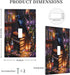 haigof 1 3 5 Inch Gothic Bookshelf Crow Light Switch Cover Wall Plate Gang Single Plates Print Faceplate Home Decor X