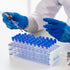 PATIKIL 40 Holes Test Tube Rack, 3 Pcs Detachable Holder for 18mm Dia Tube, Blue
