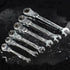 Ratcheting Wrench Open Flex-Head Double Opening Ratchet Combination Hand Tool - Silver 10mm