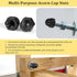 Vifmy Kit,M3 M4 M5 M6 M8 M10 155PCS Sets,Nut Metric Black Nylon Acorn Nuts Assortment UNC Cap Nuts Caps for Bolt,Dome