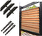 Explranltec Louver Bracket Kit, Deck Sunblind System, Shutters Hardware System for Windows Garden,