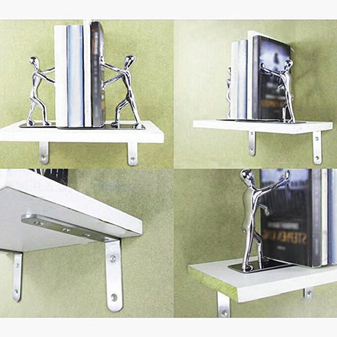 Deezio 90 Pack 4(150x100x4mm) Corner Brace Angle Bracket, Stainless Steel Degree Strong Loading Capacity Shelf Wall