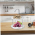 VOSAREA Stainless Steel Double Layer Seafood Display Rack Serving Tray Holder Practical Buffet Stand for Restaurants