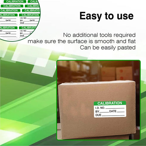 Self Laminating Calibration Labels - 128 Labels, 2 X 1 Inches Write-on Calibration Stickers for NIST, ISO-900