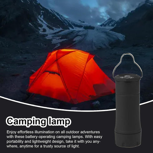 Generic 2-in-1 Camping Lamps Battery Operated Work Lantern, Flashlight | Portable Tent Light, Detachable Hook LED