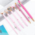 Pink Pens for Women, 6 Pcs Cute Ballpoint Pens Bulk, 1.0mm Medium Point Black Ink, Office School Supplies Gifts for