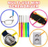 ArtCreativity 5 PC Mini Screwdriver Keychain Set, Pack of 12 with Portable Pouch, Birthday Party Favors