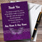 The Card Zoo Rustic Vintage Wood Butterfly Purple Personalized Wedding Thank You Cards