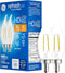 GE Refresh LED Light Bulbs, 40W, Daylight Candle Lights, Clear Decorative Bulbs,