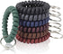 BIHRTC Pack of 7 Colorful Wrist Coil Spring Key Chain, Stretchable Spiral Key Rings for Outdoor Sports