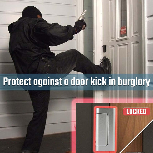 GreaTalent 3PACK Home Security Door Reinforcement Lock Childproof, Add High Security to Home Prevent Unauthorized