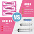 20 Pack 10ml Plastic Syringe with Caps, Colored Measuring Syringe for Pets Feeding, Individually Sealed