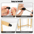 Vin Beauty 16 Pack 3/4" 25/32" Rubber Cutting Board Feet Non Slip Screw On Rubber Feet for Cutting Board with Stainless