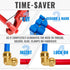 SUNGATOR 3/4-Inch PEX Elbow, Push Fit 90-Degree Plumbing Fitting with Disconnect Clip, 2-Pack, No Lead Brass