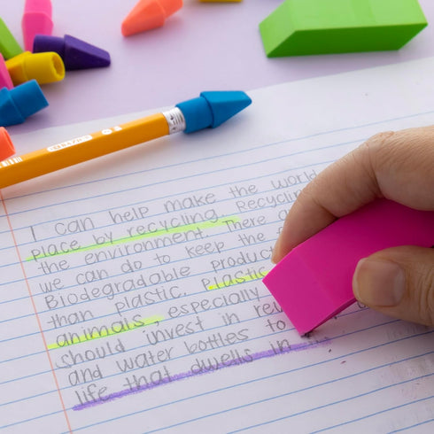 BAZIC Eraser Sets Neon Eraser (2234)