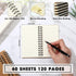Jutom Small Spiral Notepad Bulk, 5 x 3'' Pocket Memo Pads, Ruled Notebook, Kraft Cover, 120 Pages for Note Taking
