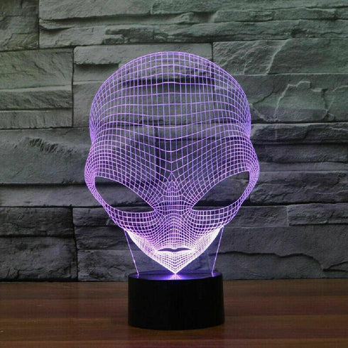 DAGIJIRD 3D 7 Lamp Acrylic Colors Changing USB Bedroom Nightlight Creative Desk Lamp Home Decorations