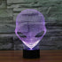 DAGIJIRD 3D 7 Lamp Acrylic Colors Changing USB Bedroom Nightlight Creative Desk Lamp Home Decorations