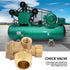 Air Compressor Check Valve, 3-Way Brass Male Threaded Air Compressor Check Valve Tube