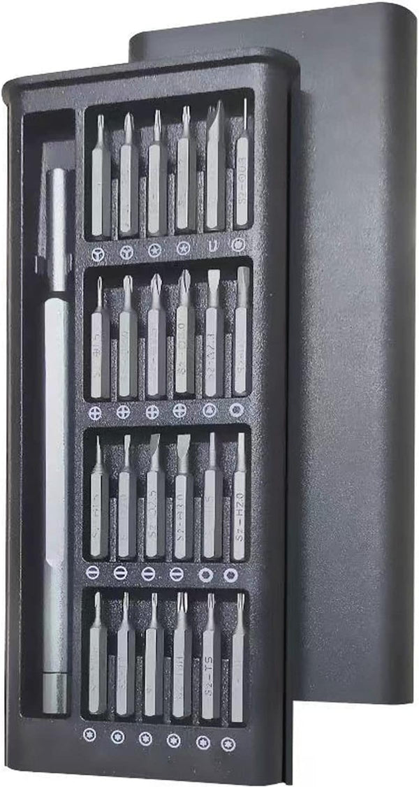Precision Screwdriver Set, 24 in 1 Magnetic Mini Screwdriver with 24pcs S2 Steel Bits