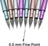 Maydahui 24PCS Crystal Rose Gel Pen Set, Colorful Gem Flower Pens with Black Ink for Girls Party School Supplies