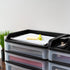 IRIS USA Plastic Desk Top 3-Drawer Storage Organizer, 1-Pack for Makeup, Art Supplies, Medium, Black